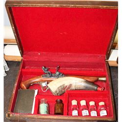 REPLICA VAMPIRE KILL KIT W/ FLINT LOCK PISTOL &