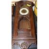 Image 1 : VINTAGE WOOD CASE KEY WOUND WALL CLOCK (UNTESTED)
