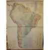 Image 1 : 1940S LINEN MAP OF SOUTH AMERICA
