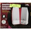 Image 1 : SET OF TWO NEW AMPLIFIED COMPUTER SPEAKERS