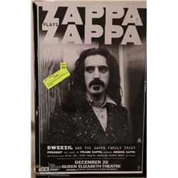 VINTAGE ZAPPA CONCERT POSTER FRAMED