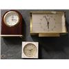 Image 1 : LOT OF 3 SMALL ALARM CLOCKS INCL BULOVA