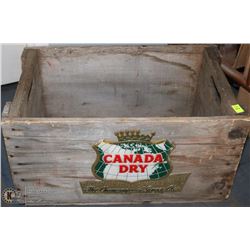 ANTIQUE CANADA DRY GINGER ALE CRATE