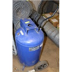 LARGE CAMPBELL HAUSFELD AIR TANK ON WHEELS