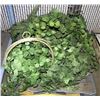 Image 1 : PALLET OF GREENS SILK PLANTS , SOME WITH BRASS
