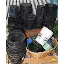 PALLET OF PLANT POTS FROM 4 " TO 14 "