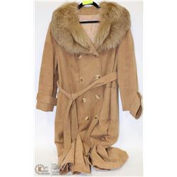 SUEDE STYLE FUR COAT