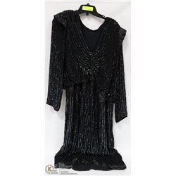 LADIES BEADED AND SEQUINNED  DRESS