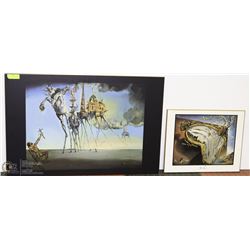 PAIR OF SALVADOR DALI PICTURES