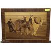 Image 1 : HANDCRAFTED MARQUETRY BY S.KLOTSCHE OF HORSES