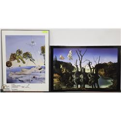TWO FRAMED SALVADOR DALI PICTURES