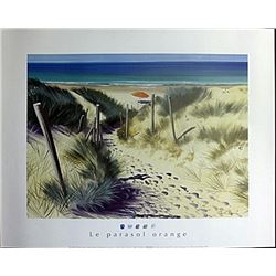 Fine Art Print "Orange Sunshade" by Henri Devil