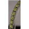 Image 2 : Beautiful Sterling Silver Lab Emerald Bracelet. (26B)