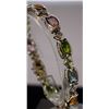 Image 1 : Fancy Sterling Silver Multi Lab Gems Bracelet.  (33B)