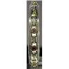 Image 1 : Very Fancy Sterling Silver Lab Multi Gem Stones Bracelet. (111B)
