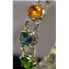 Image 2 : Beautiful Sterling Silver Multi Lab Gems Bracelet. (114B)