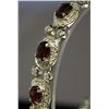 Image 2 : Very Fancy Sterling Silver Lab White Sapphire & Ruby Bracelet. (131B)