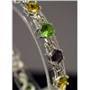 Image 2 : Beautiful Sterling Silver Multi Lab Gems Bracelet. (147B)