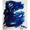 Image 1 : Karel Appel Oil on Paper - Head