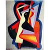 Image 1 : Alexander Archipenko Oil on Paper - Composition