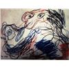 Image 1 : Karel Appel Pastel on Paper - The Dog