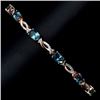 Natural  London Blue Topaz Bracelet
