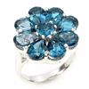 Image 2 : Natural London Blue Topaz Ring
