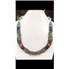 Image 1 : Tibet Hand Made Turquoise, Coral, Lapis Lazuli Necklace