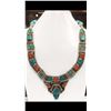 Image 1 : Tibet Hand Made Turquoise & Coral Necklace