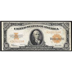 1922 $10 Gold Certificate Note