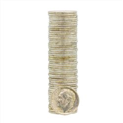 Roll of (50) 1963-D Brilliant Uncirculated Roosevelt Dimes