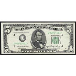 1950A $5 Federal Reserve STAR Note
