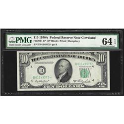 1950A $10 Federal Reserve STAR Note Cleveland PMG Choice Uncirculated 64EPQ