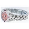 Image 7 : Rolex Stainless Steel 0.70ctw Ruby and Diamond Datejust Ladies Wristwatch