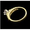 Image 3 : 14KT Yellow Gold 0.57ctw Diamond Ring