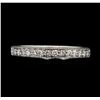 Image 1 : 14KT White Gold 0.20ctw Diamond Wedding Band
