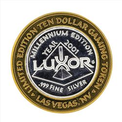 .999 Silver Luxor Las Vegas $10 Casino Gaming Token Limited Edition