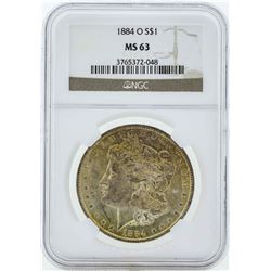 1884-O $1 Morgan Silver Dollar Coin NGC MS63