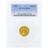 Image 1 : 1928 $2 1/2 Indian Head Quarter Eagle Gold Coin PCGS MS62