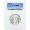 Image 1 : 1938-D Walking Liberty Half Dollar Coin PCGS MS66