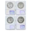 Image 2 : Set of 1990-1992 $1 American Silver Eagle Coins NGC MS69