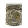 Image 2 : Roll of (20) 1952 Brilliant Uncirculated Franklin Half Dollar Coins