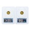 Image 2 : Set of (2) 2015 $5 American Gold Eagle Coins PCGS MS70