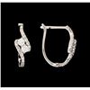 Image 2 : 14KT White Gold 0.60ctw Diamond Earrings