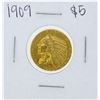 Image 1 : 1909 $5 Indian Head Half Eagle Gold Coin
