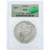 Image 1 : 1887 $1 Morgan Silver Dollar Coin PCGS MS65 CAC