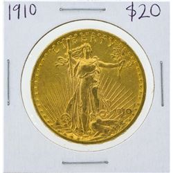 1910 $20 St. Gaudens Double Eagle Gold Coin