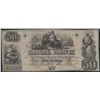 Image 1 : 1800's $50 Canal Bank of New Orleans Obsolete Bank Note