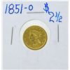 Image 1 : 1851-O $2 1/2 Liberty Head Quarter Eagle Gold Coin