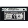 Image 1 : 1935D $1 Silver Certificate Note Narrow PMG Gem Uncirculated 66EPQ
